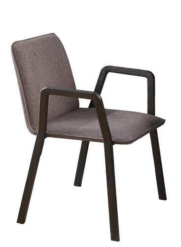 FL 深色硬木時尚布單椅 / 餐椅