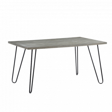 FL 現代木質鐵件餐桌